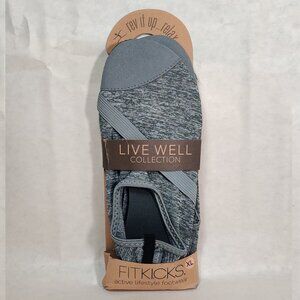 NEW! FitKicks Flexible Shoes XL Women's 10-11 Fitness Activewear Yoga Foldable